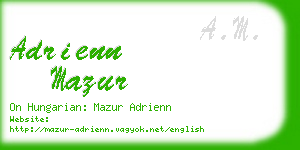 adrienn mazur business card